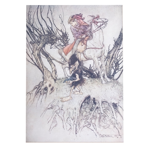 678 - RACKHAM, Arthur: (illustrator)), Undine: full cream vellum, 15 full page colour plates, 4to, Heinema... 