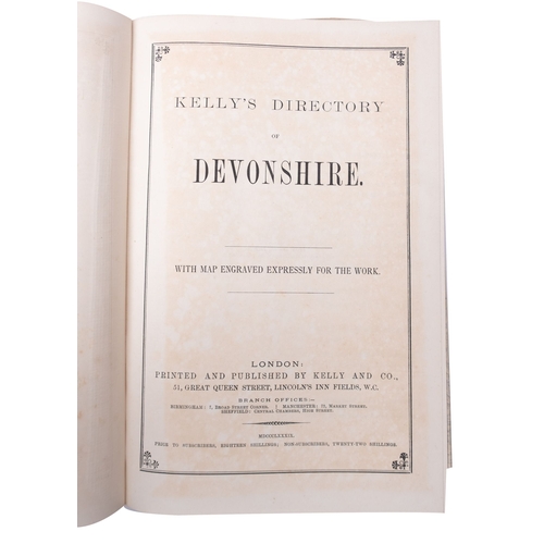 904 - KELLY'S Directory of Devonshire, folding map, original cloth, 4to, 1889; with Baring-Gould, Devonshi... 