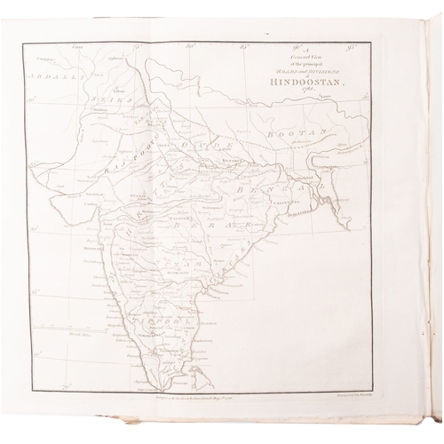 910 - RENDELL, James, Memoirs of the Map of Hindoostan or the Mogul Empire with an introduction illustrate... 