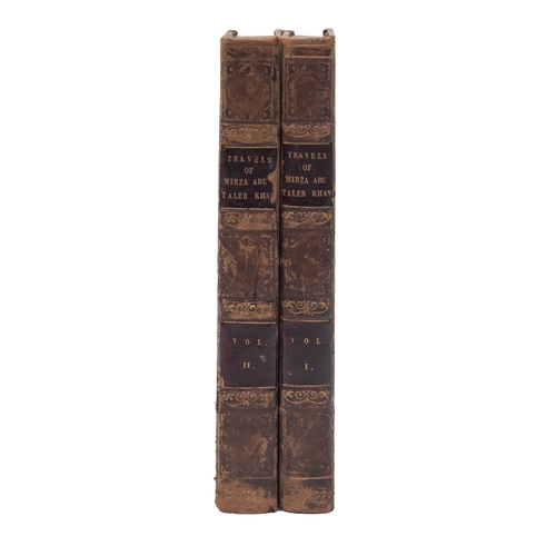 922 - STEWART, Charles, The Travels of Mirza Abu Taleb Khan in Asia, Africa and Europe, 2 vols, portrait f... 