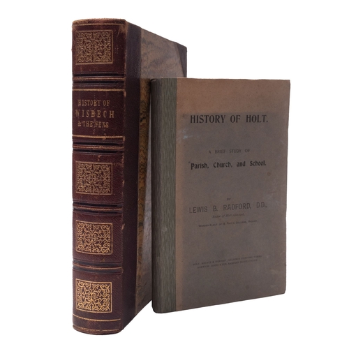 929 - WALKER, Neil, and Craddock, Thomas, The History of Wisbech, and the Fens, 19 plates and maps, half m... 