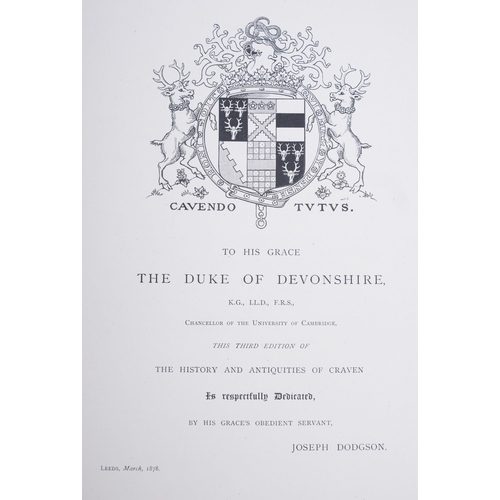 931 - WHITAKER, Thomas... ed by A.W. Morant, The History and Antiquities of the Deanery of Craven in the C... 