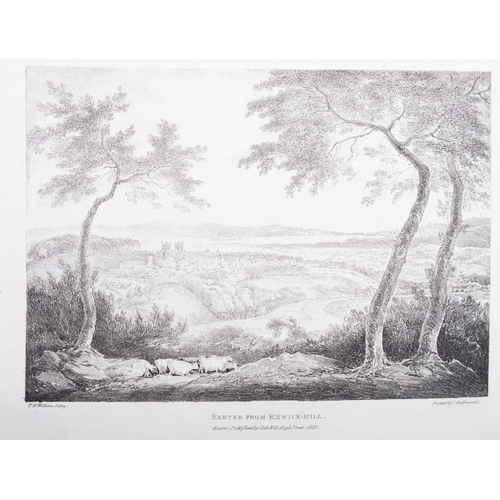 933 - WILLIAMS, T. H - Views Illustrative of Scenery in the South of Devon, 5 parts - part one, 2 lithogra... 