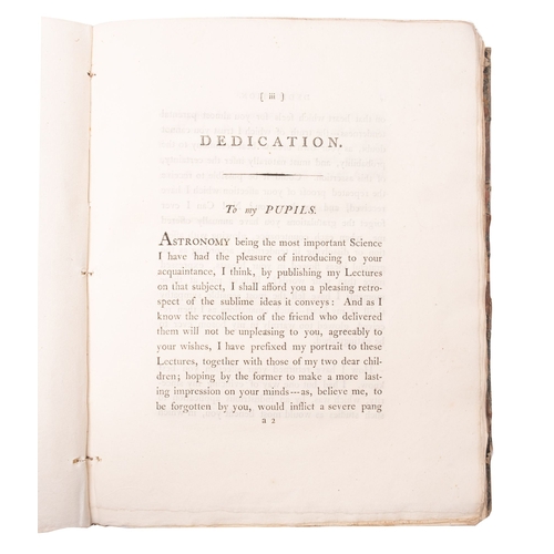 944 - BRYAN, Margaret, A Compendious System of Astronomy in a course of familiar Lectures from which the p... 