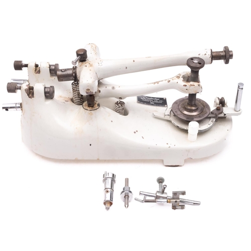 275 - A 20th century rocking arm microtome, maker Cambridge instruments Co Ltd, serial number C655883, whi... 