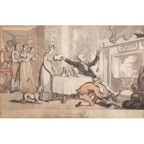 306 - Dr Syntax, Five hand coloured aquatints after Rowlandson from Dr Syntax series published by Ackerman... 