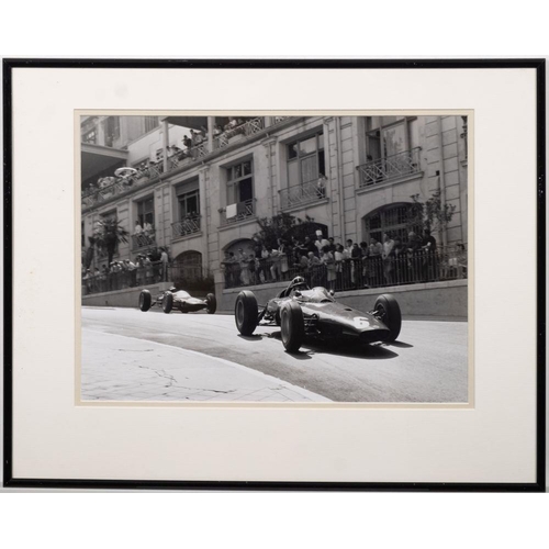 362 - Graham White Classic Motoring Photographs. 'Graham Hill leading John Surtees, Monaco Grand Prix, 196... 