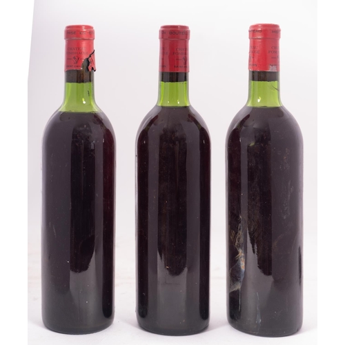 377 - Three Ch. Fombrauge. St. Emilion. No labels.