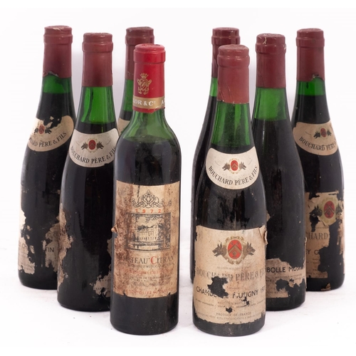 402 - Seven half bottles, Burgundy & one half bottle Claret.