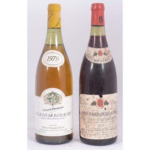 403 - One Gevrey Chambertin. Bouchard 1971, One Puligny Montrachet 1979