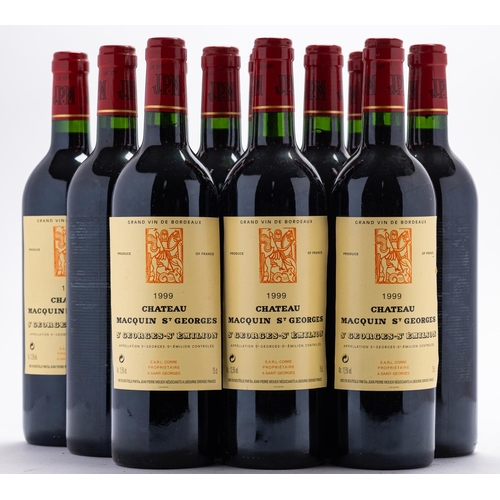 412 - Eleven bottles of Ch. Macquin St George 1999