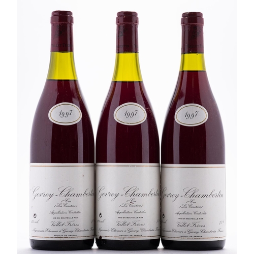 415 - Three bottles of Gevrey-Chambertin 1er Cru Les Cazetiers 1997.