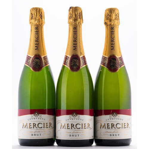 416 - Three bottles of Mercier Champagne.