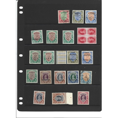 427 - India collection in album including Queen Victoria Imperfs., multiples, high values with QV to 5R mi... 