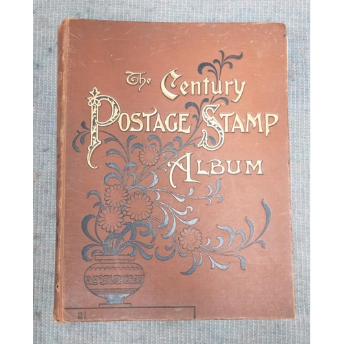 454 - A collection of stamps in a Century album.