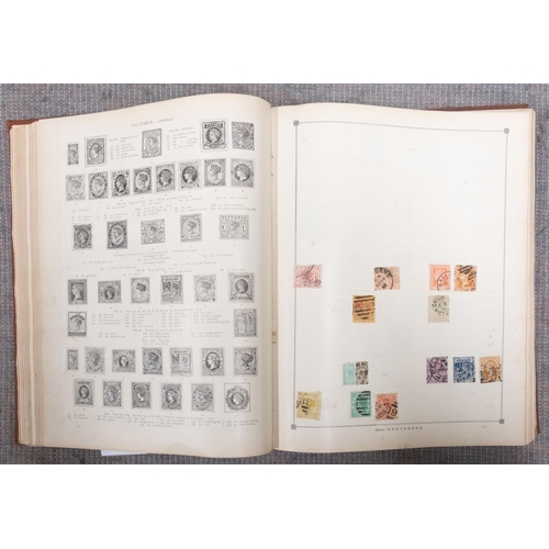 454 - A collection of stamps in a Century album.