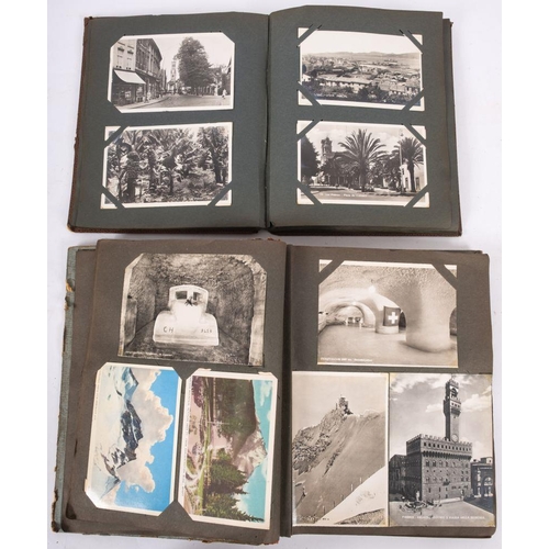 458 - Two early 20th century postcard albums and contents, mainly GB and Foreign topographical  cards, som... 