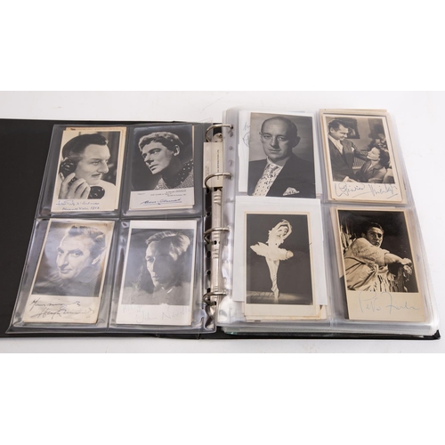 470 - An impressive collection of autographs of British and American film and TV stars from the 1950-early... 