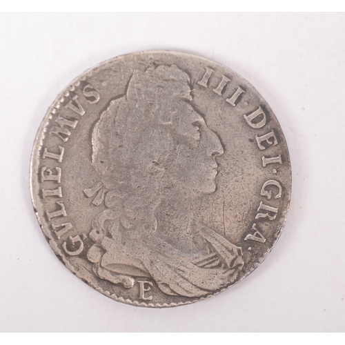 487 - A William III 1696 Exeter Mint  half crown from the wreck of the 'Association', together with certif... 