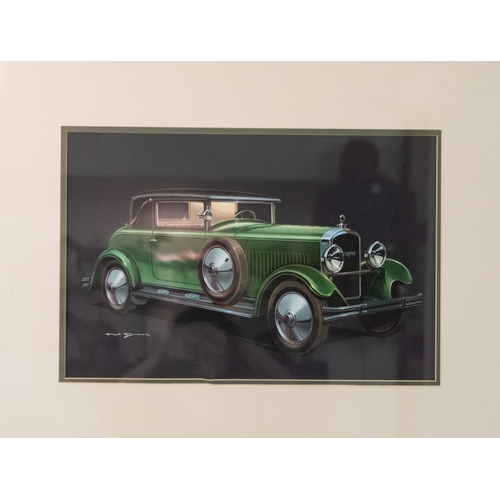 363 - After Paul Bracq (b.1933-) Automotive designer. 'Peugeot 18cv Faux cabriolet, 1928' offset lithograp... 