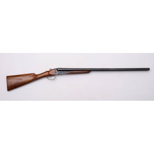 66 - An AYA  12 bore side by side boxlock ejector shotgun No. 26956, 28 inch barrel, chased action, doubl... 