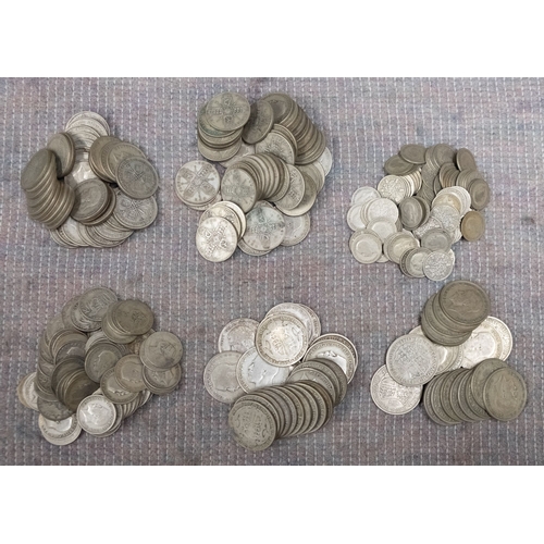 522 - Approximately 2.1kg of pre 1947 silver.