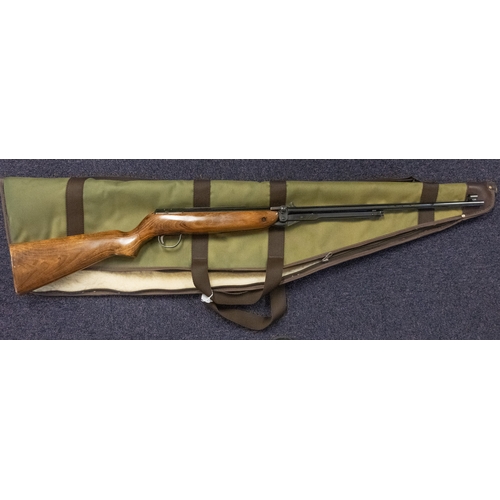 51 - A Webley Mark 3 .22 calibre air rifle, serial number A875, on semi-pistol grip stock, 110cm long