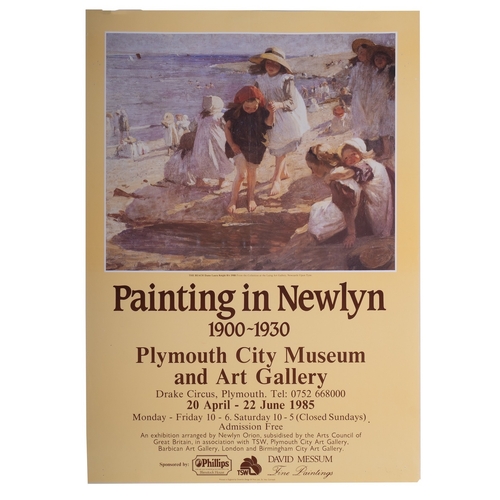 141 - Six exhibition posters  'Artists of the Newlyn School 1880-1900', Newlyn Art Gallery 1979 'Cornwall.... 