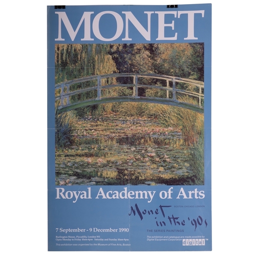 144 - Four exhibition posters  'Monet', Royal Academy of Arts 1990 'Renoir', Hayward Gallery 1985 The Nati... 