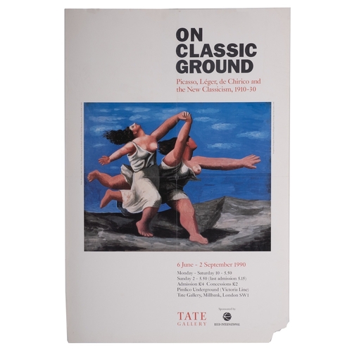 145 - Three exhibition posters  'Late de Chirico', Arnolfini 1985 'On Classic Ground: Picasso, Leger, de C... 