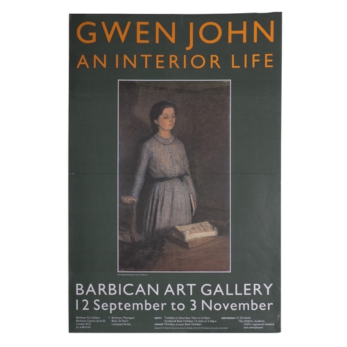 152 - Five exhibition posters  'The Omega Workshops 1913-1919', Crafts Council Gallery 1984 'Gwen John. An... 