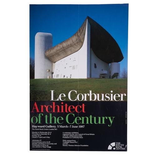 153 - Two exhibition posters  'The Architecture of Alfred Loos', The Mall London 1986 Le Corbusier. Archit... 