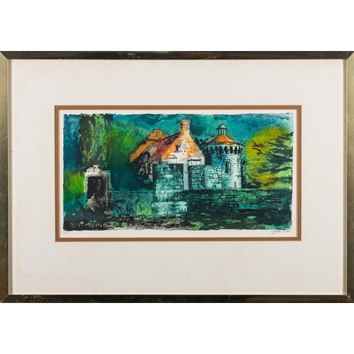 161 - *John Piper (British, 1903-1992) Scotney Castle V, 1982 Etching 21.5 x 40cm Signed lower right and n... 