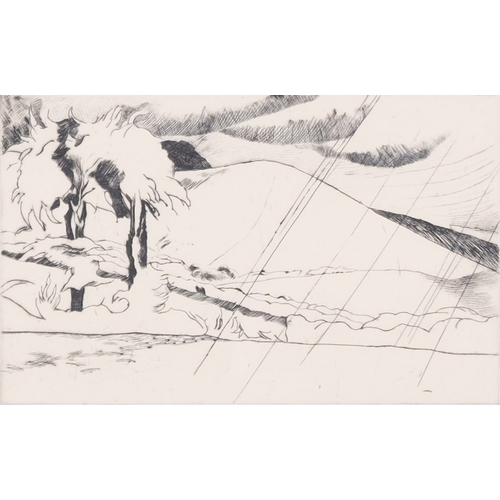 176 - *John Nash RA (1893-1977) Landscapes Two etchings The larger 16 x 20.5cm The larger signed lower lef... 