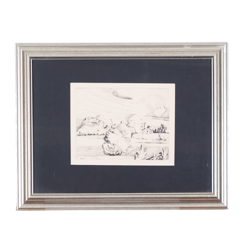 176 - *John Nash RA (1893-1977) Landscapes Two etchings The larger 16 x 20.5cm The larger signed lower lef... 