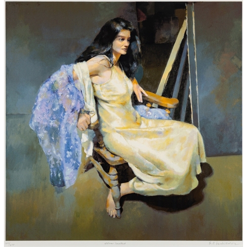 177 - *Robert Oscar Lenkiewicz (British 1941-2002) Esther seated Lithograph 63 x 61.5cm Signed lower right... 