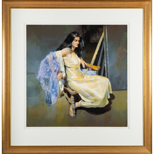 177 - *Robert Oscar Lenkiewicz (British 1941-2002) Esther seated Lithograph 63 x 61.5cm Signed lower right... 