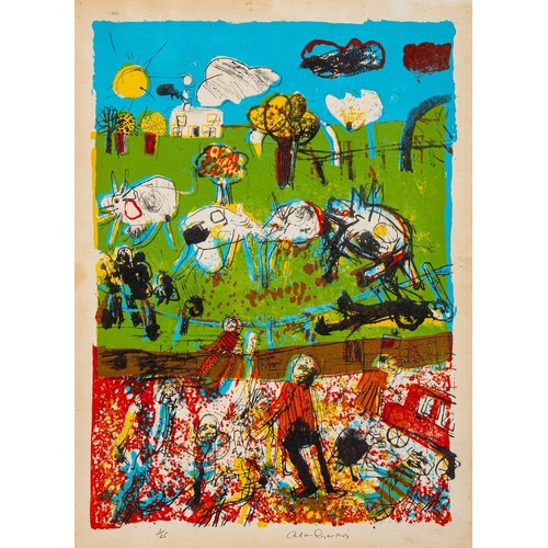 183 - *Alan Dyer (British, b.1944) 'Crowd 1' and another  limited edition print. 43 x 30.5cm & 40.5 x 31.5... 