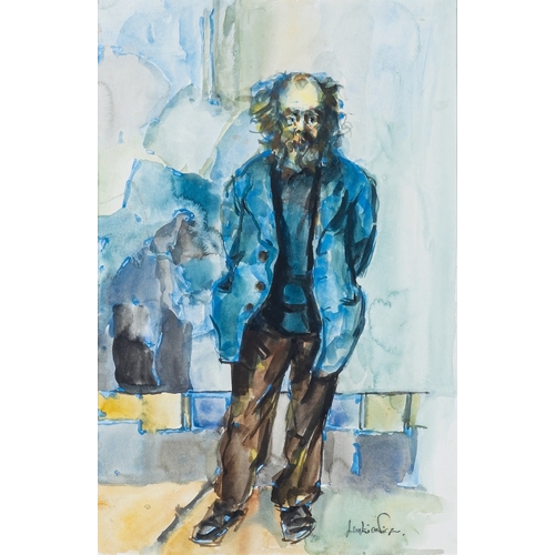 191 - *Robert Oscar Lenkiewicz (British,1941-2002) Diogenes Watercolour 41.5 x 27cm Signed lower right