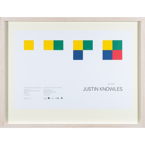 199 - *Justin Knowles (British, 1935-2004) Yellow, Green, Blue, Red   Papier collé on graph paper 42 x 59c... 