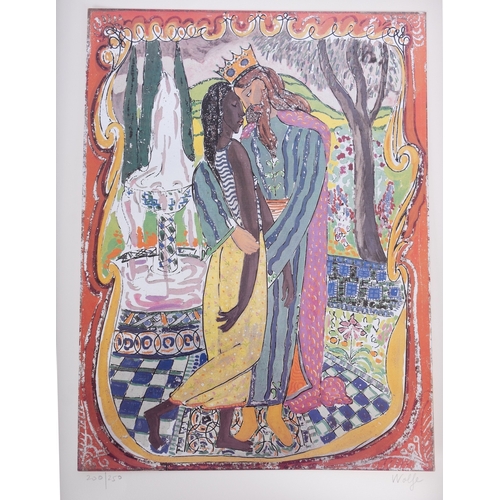 256 - *Edward Wolfe (British, 1897-1982)  Song of Songs The set of twelve coloured lithographs on silver p... 