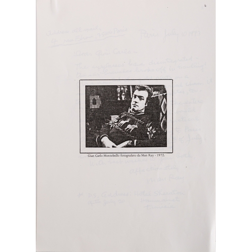 332 - Man Ray (Emmanuel Radnitzky, American, 1890-1976) An archival collection including photographs and m... 