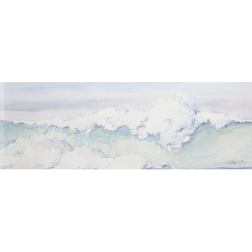 345 - Geoffrey Plant (British,1939-2000)  Wave studies Six watercolours The largest 35 x 53cm All signed l... 