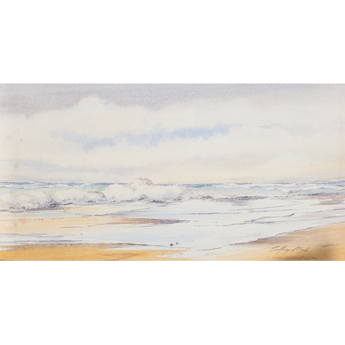 345 - Geoffrey Plant (British,1939-2000)  Wave studies Six watercolours The largest 35 x 53cm All signed l... 