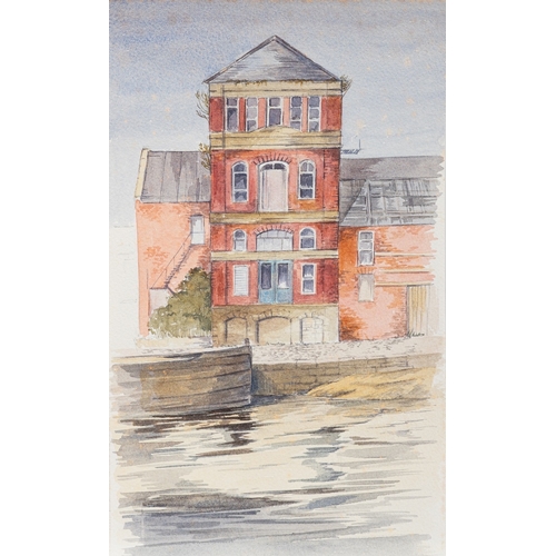 346 - Geoffrey Plant (British,1939-2000)  Six miscellaneous watercolour views including seaside houses The... 