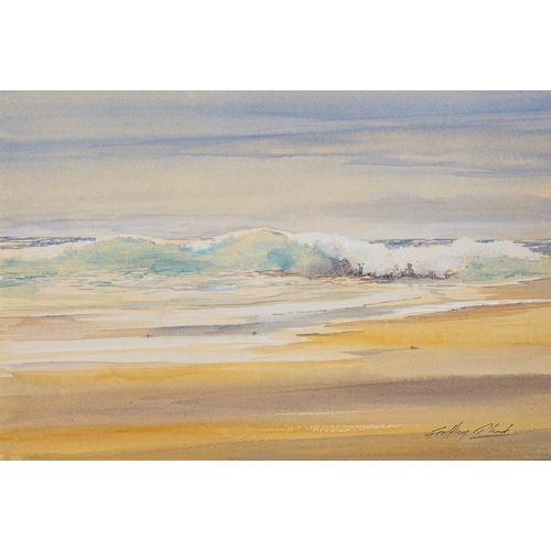 348 - Geoffrey Plant (British,1939-2000)  Wave and coastal studies Nine watercolours The largest 25 x 36cm... 