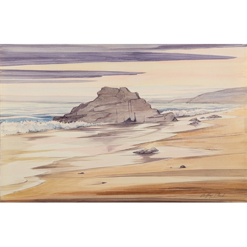 353 - Geoffrey Plant (British,1939-2000)  Coastal studies Four watercolours Tne largest 74.5 x 54cm Three ... 