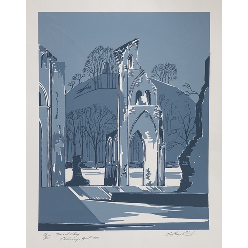 354 - Geoffrey Plant (British,1939-2000)  Tor and Abbey, Glastonbury; together with Apple trees, tor and S... 