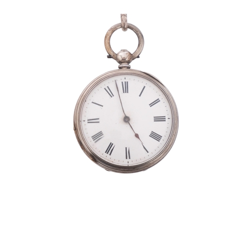 383 - Bennett, Cheapside a silver pocket watch the Swiss bar movement having a cylinder escapement, the ca... 