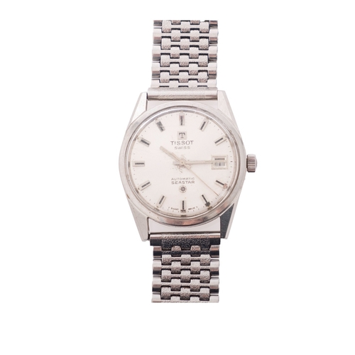 405 - Tissot, Seastar, a gentleman's stainless-steel wristwatch the dial with raised baton numerals, date ... 